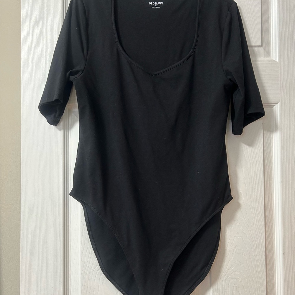 Old Navy Women's Black Bodysuit Top